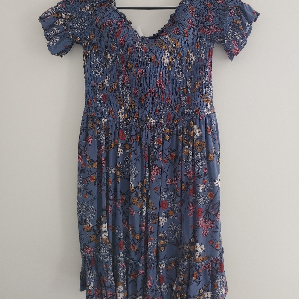 Off shoulder midi dress